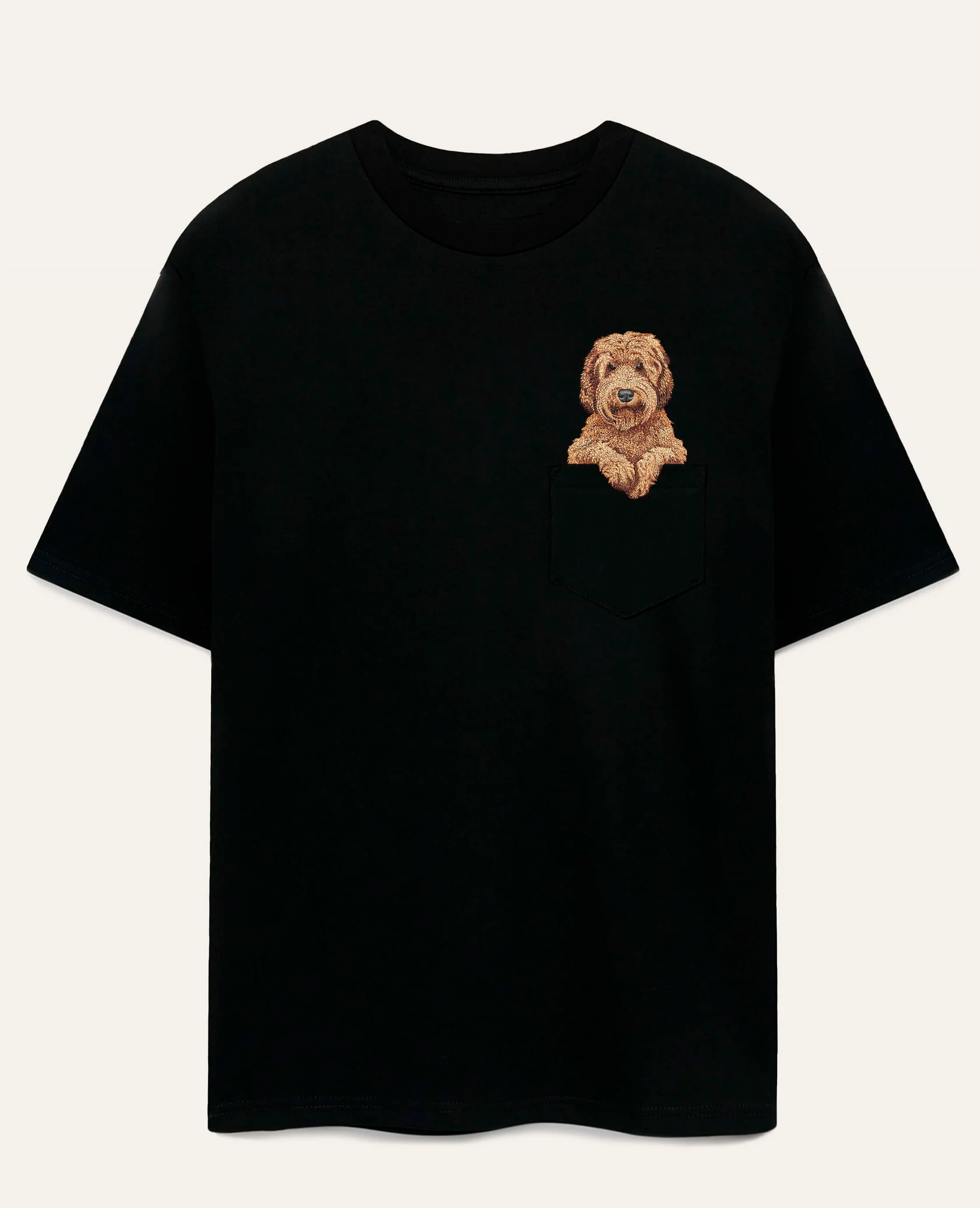 Koszulka z haftem Labradoodle