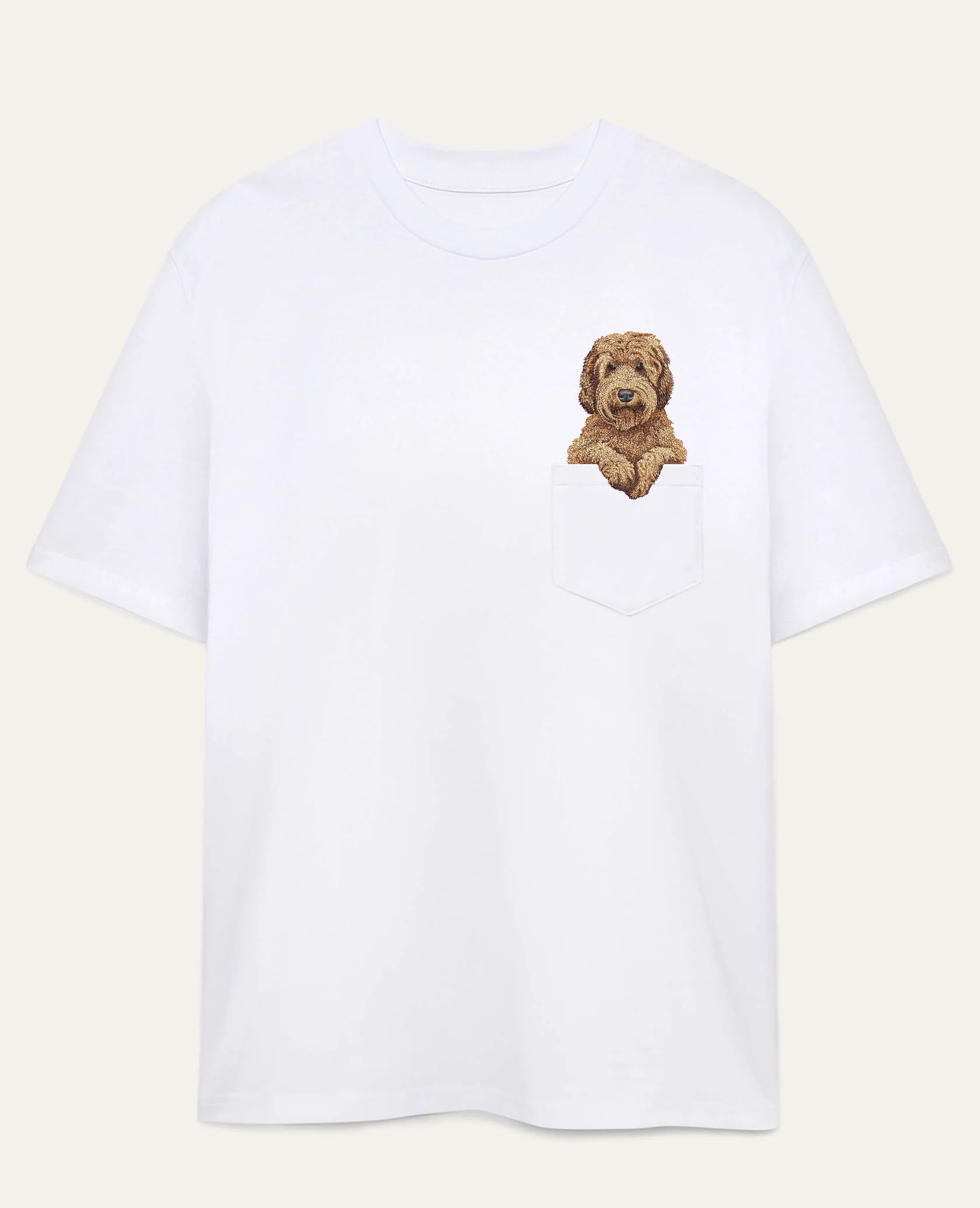 Koszulka z haftem Labradoodle