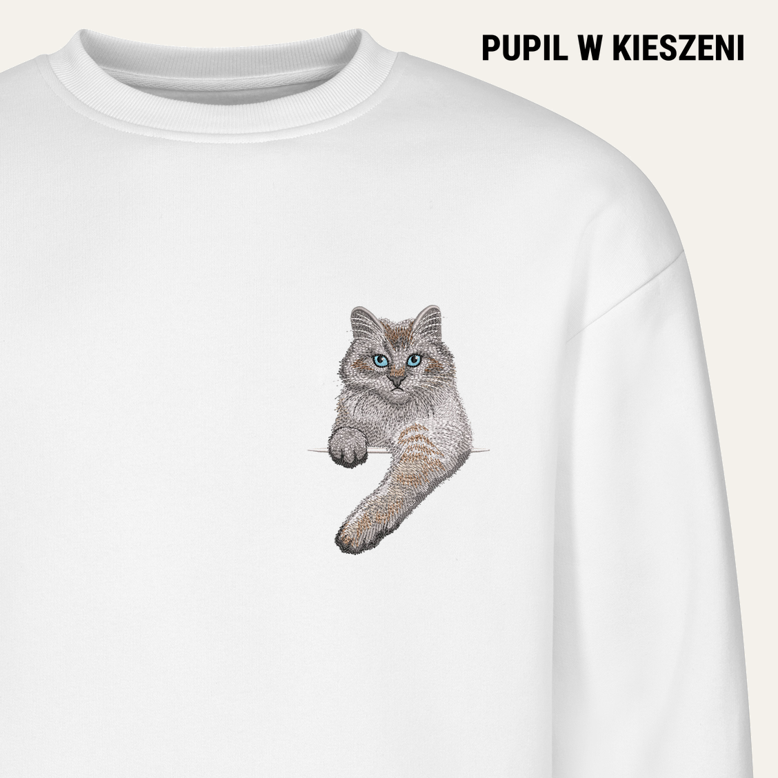 Kot neva masquerade – bluza z haftem, biała