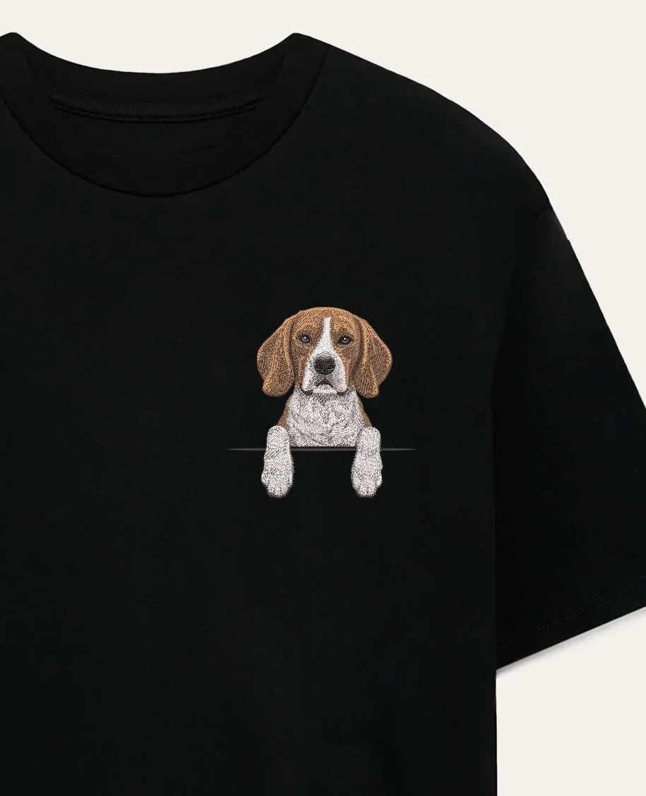 Beagle – koszulka z haftem