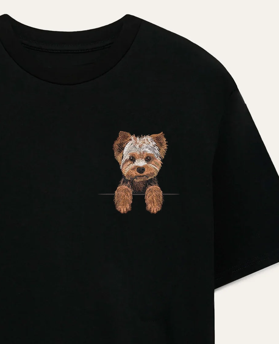 Yorkshire terrier – koszulka z haftem
