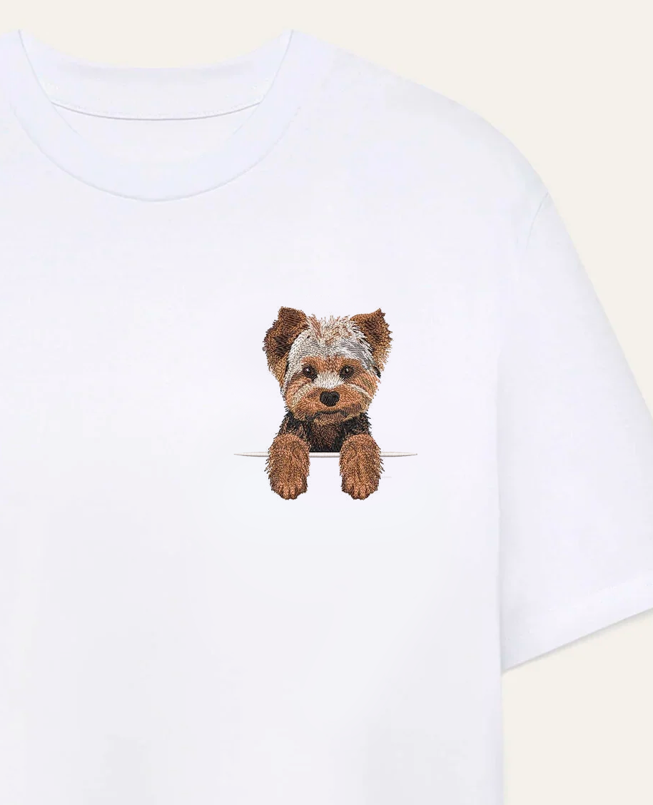 Yorkshire terrier – koszulka z haftem
