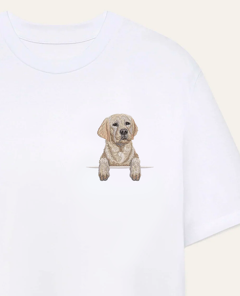 Labrador retriever (złoty) – koszulka z haftem