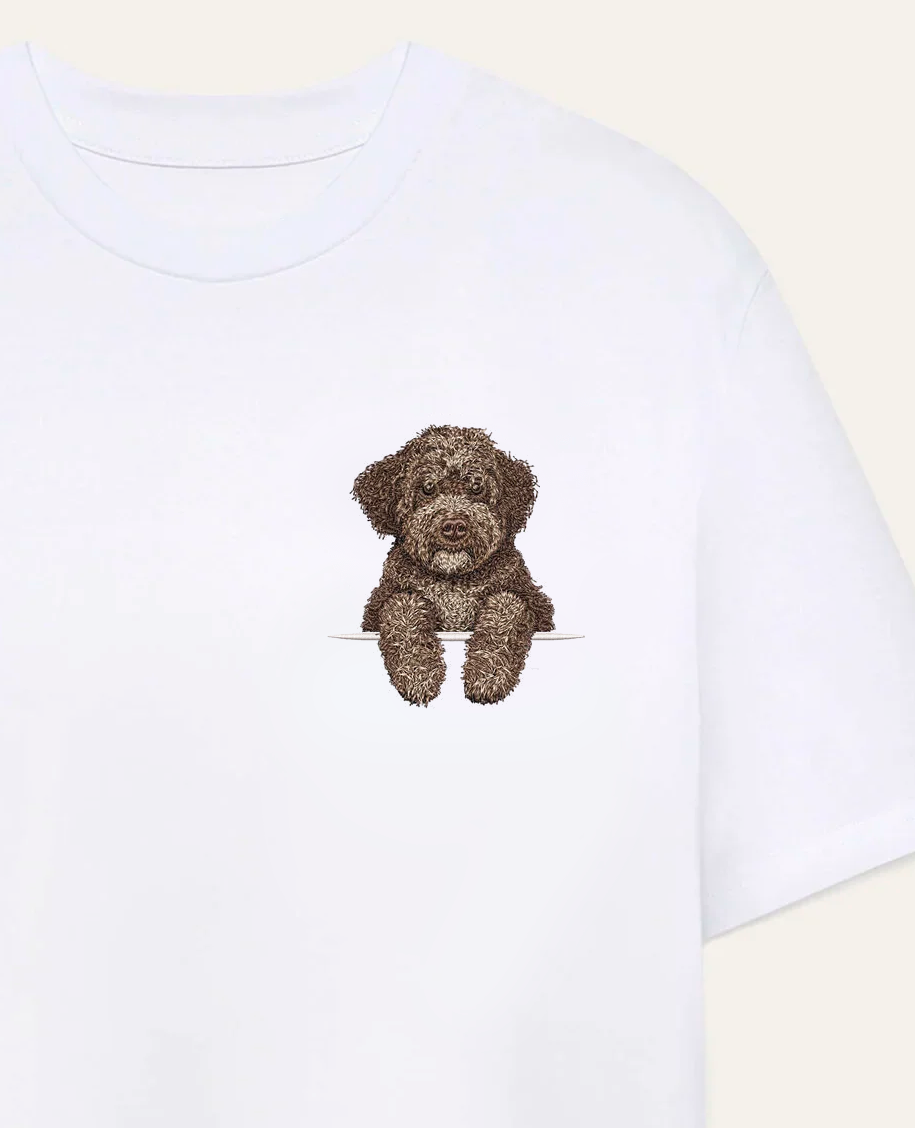 Lagotto romagnolo (brązowy) – koszulka z haftem