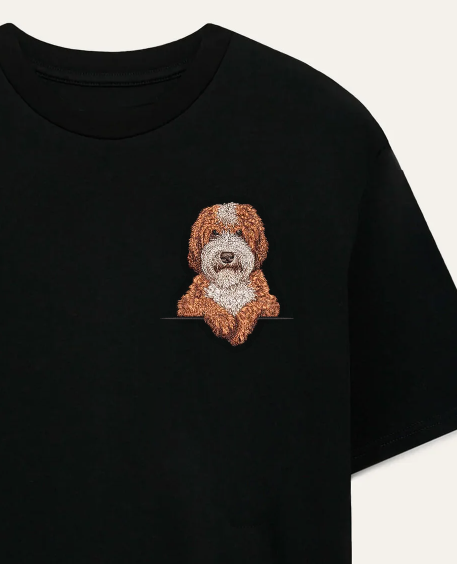 Labradoodle wzór 2 – koszulka z haftem