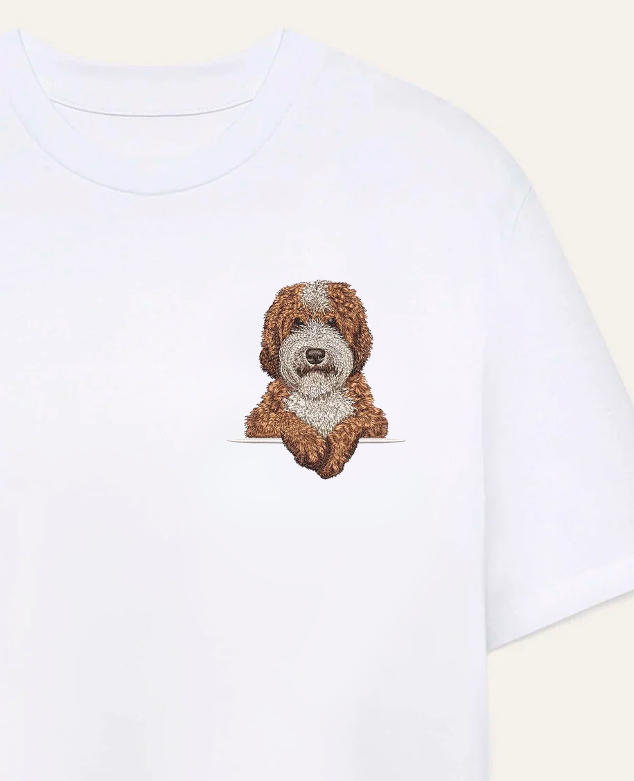 Labradoodle wzór 2 – koszulka z haftem