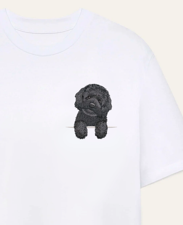 Maltipoo (czarny) – koszulka z haftem