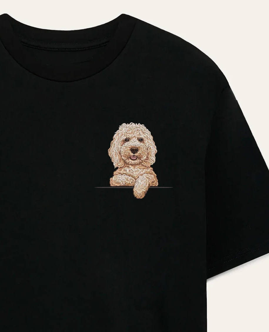 Cockapoo (beżowy) – koszulka z haftem