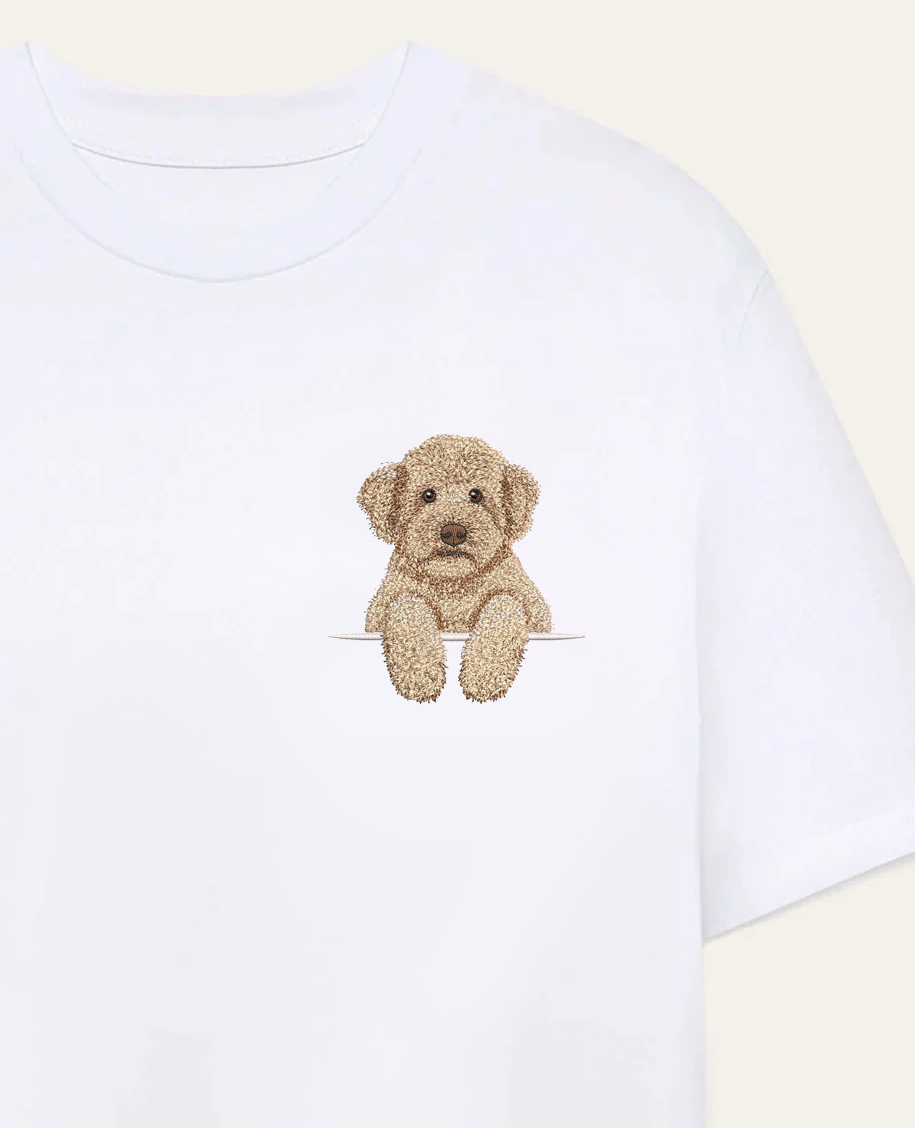 Lagotto romagnolo (beżowy) – koszulka z haftem