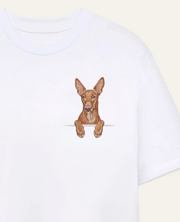 Pies faraona (rudy) – koszulka z haftem
