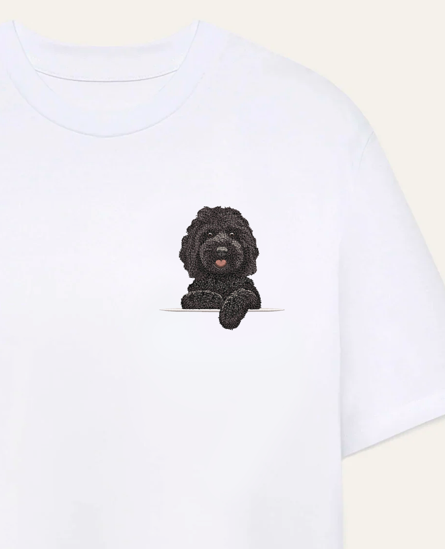 Cockapoo (czarny) – koszulka z haftem