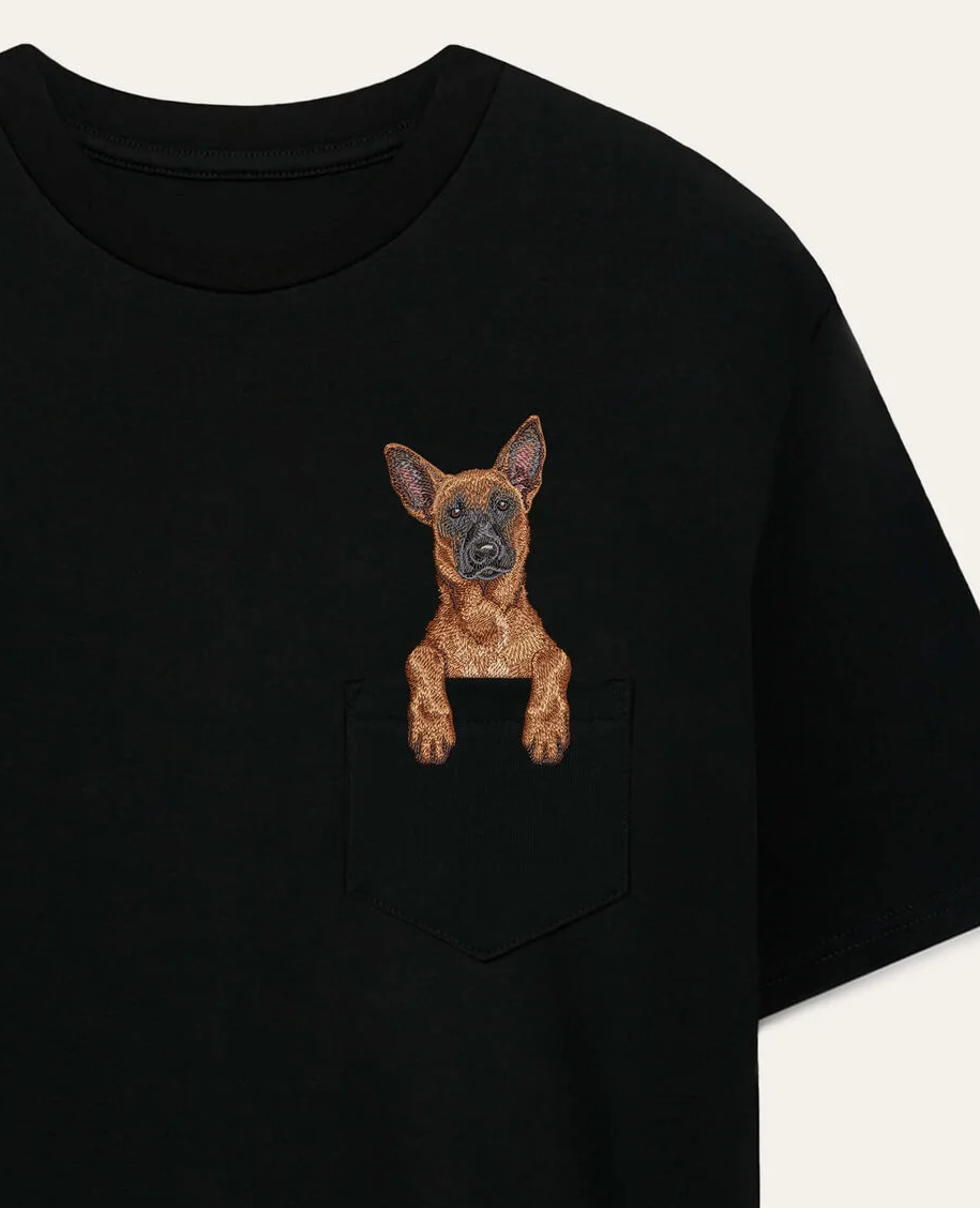 Koszulka z haftem Owczarek belgijski malinois