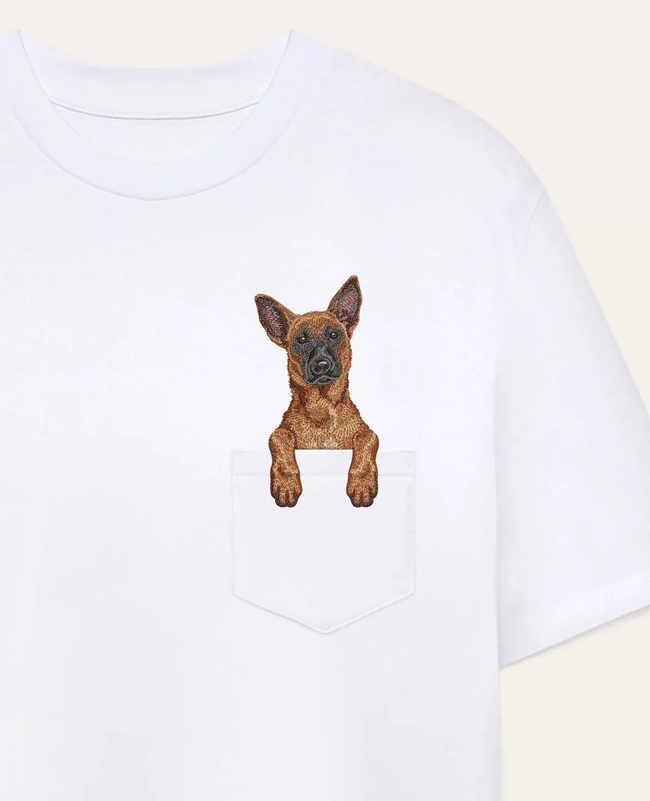 Koszulka z haftem Owczarek belgijski malinois