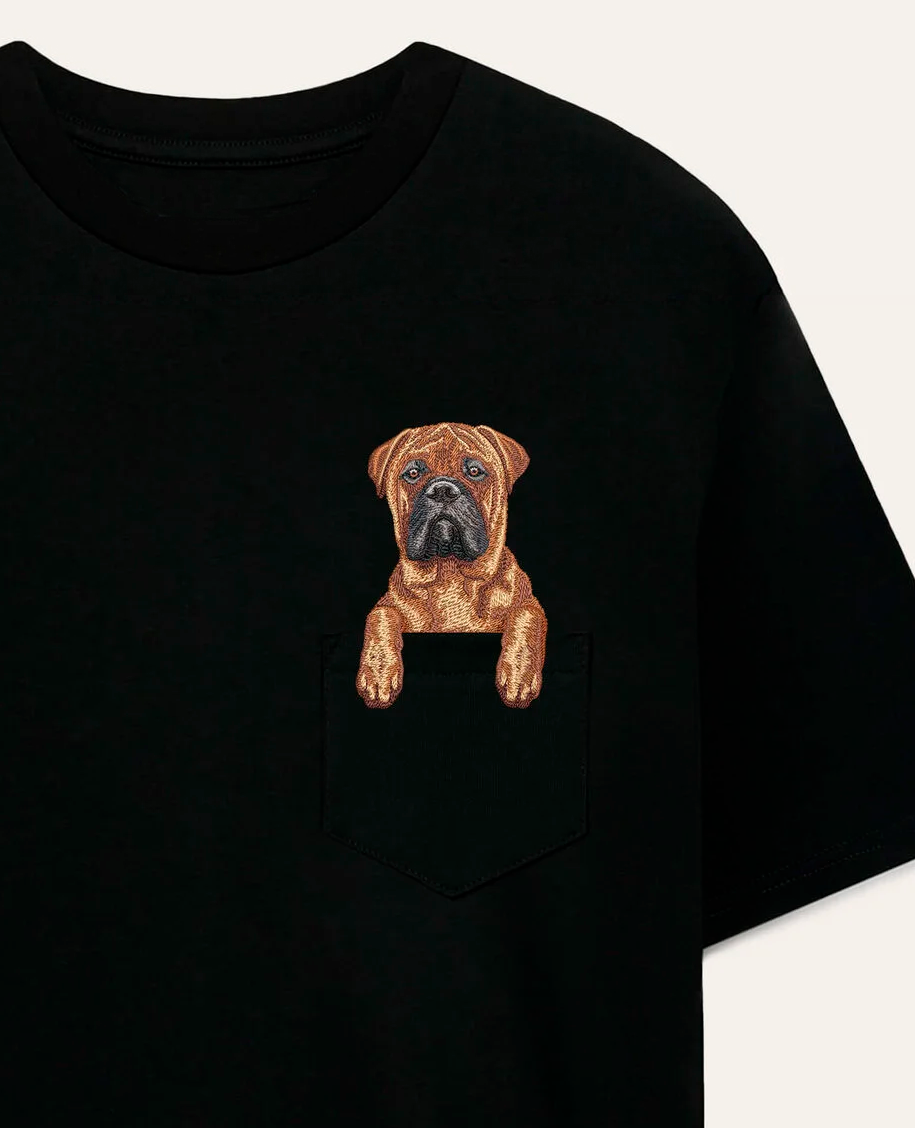 Koszulka z haftem Bullmastiff