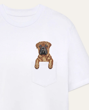 Koszulka z haftem Bullmastiff