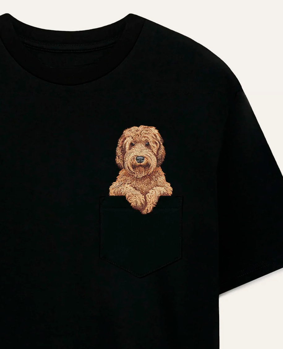 Koszulka z haftem Labradoodle