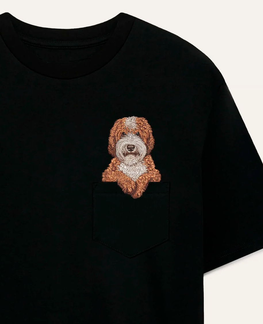 Koszulka z haftem Labradoodle (2)
